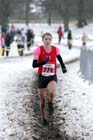 Hatti Archer (Hallamshire Harriers) winning the senior womens Northern Cross Country Championships.